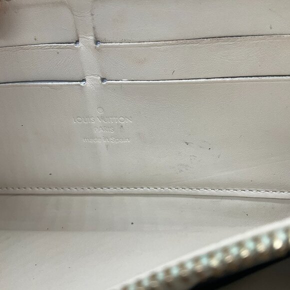 Louis Vuitton Beige / Pink / Green Printed Zip Around Wallet - Picture 10 of 10